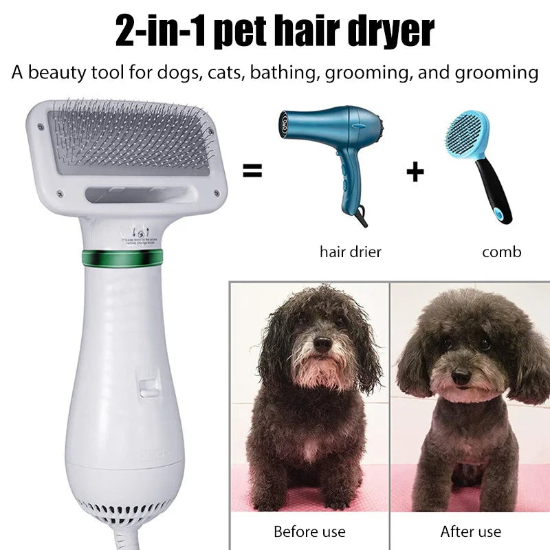 2-in-1 Pet Dryer Brush