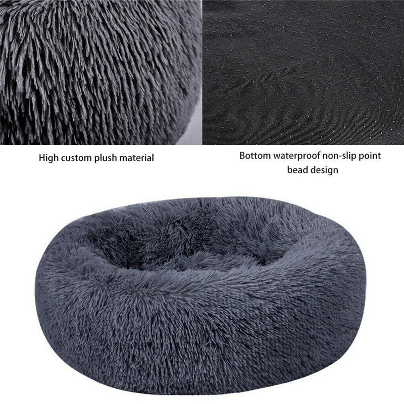 Calming Donut Bed for Dogs & Cats