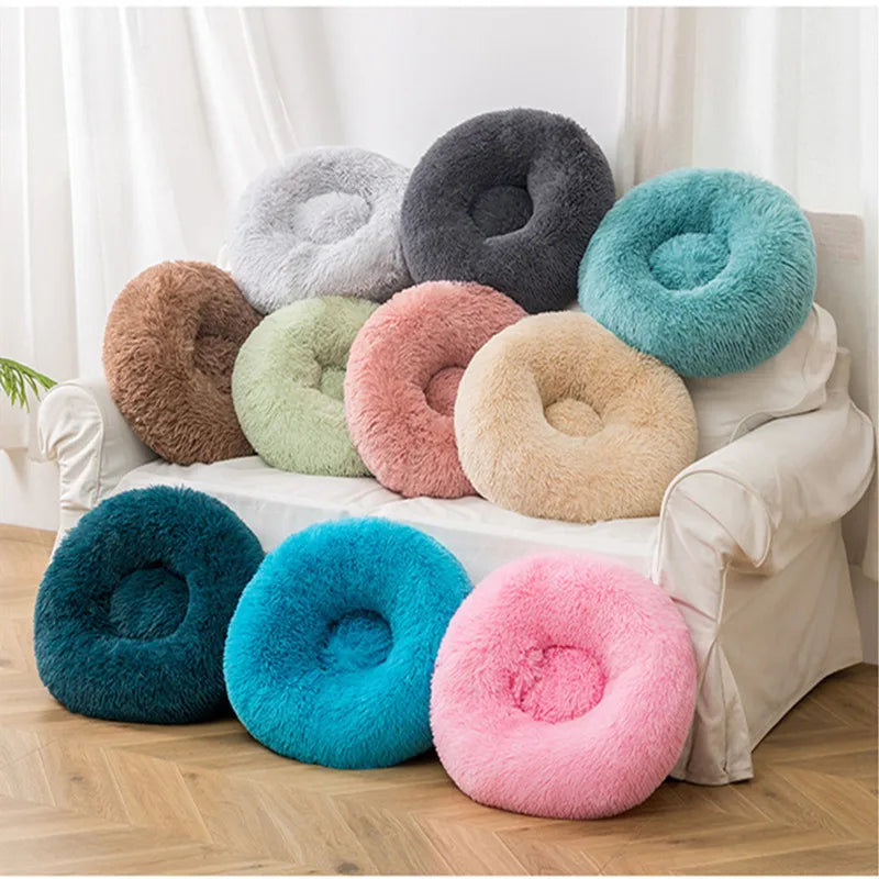 Calming Donut Bed for Dogs & Cats