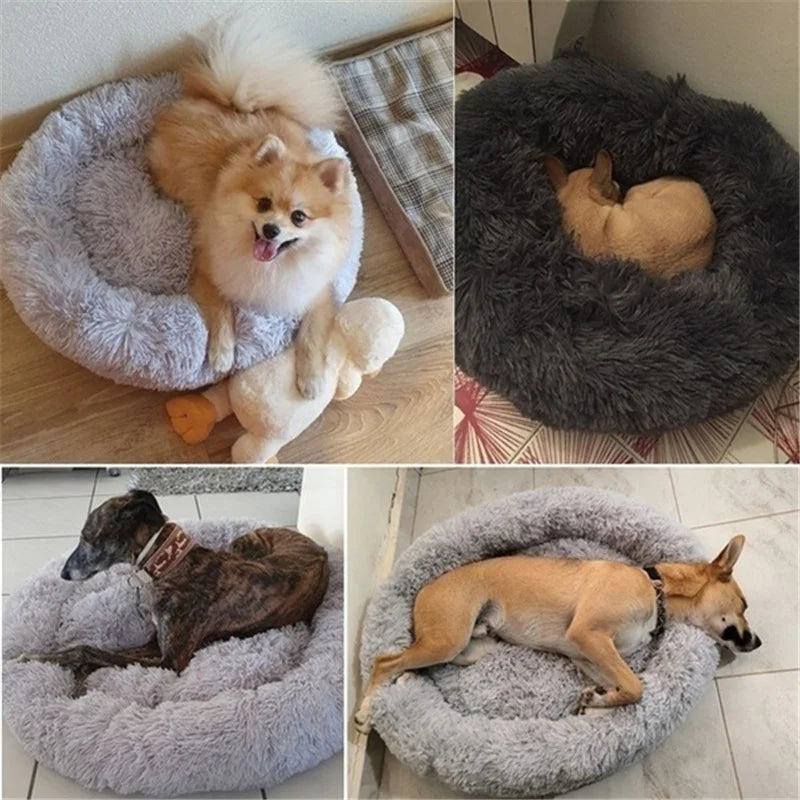 Calming Donut Bed for Dogs & Cats