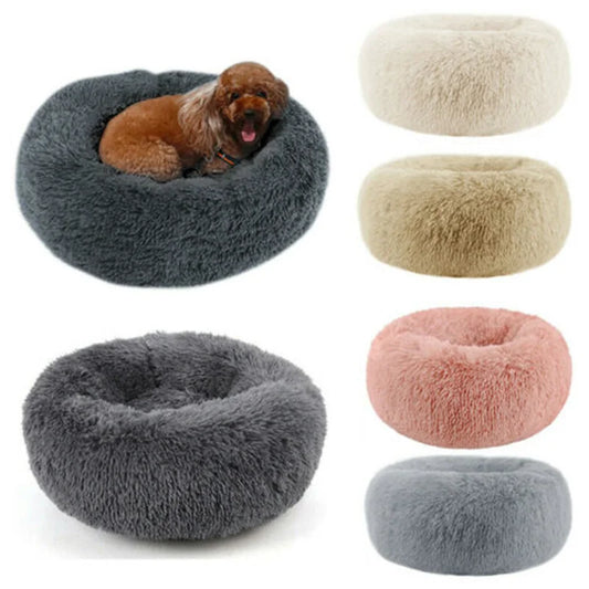Calming Donut Bed for Dogs & Cats