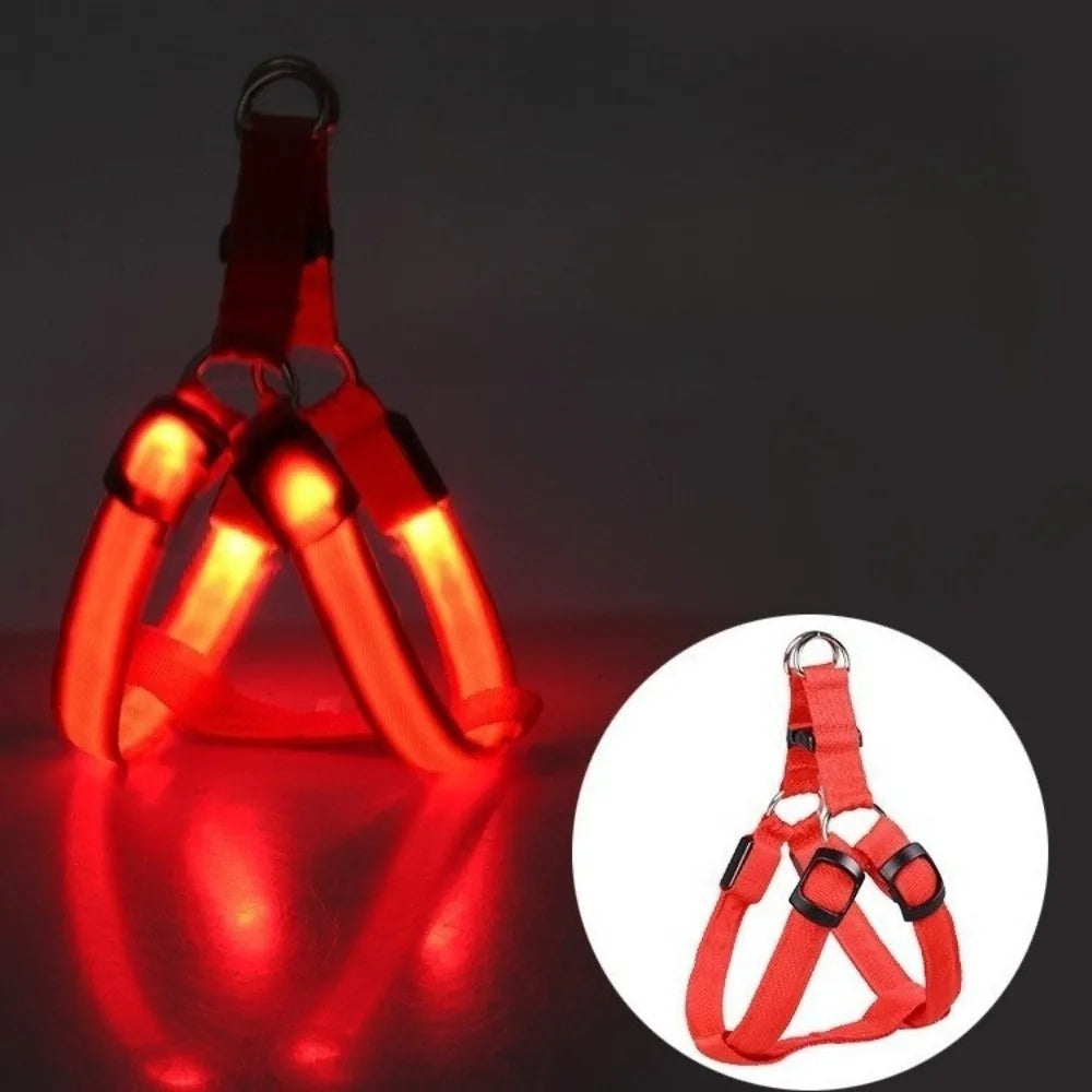 LED Nylon Pet Safety Harness