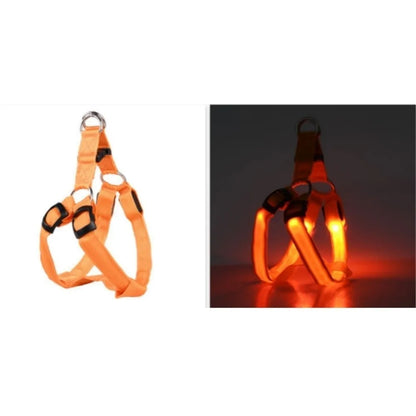 LED Nylon Pet Safety Harness