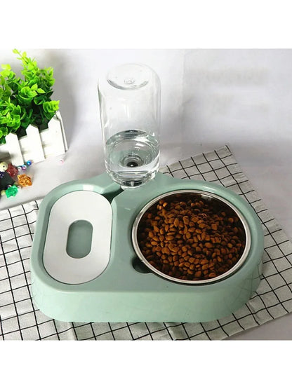 2-in-1 Dog & Cat Feeder Station