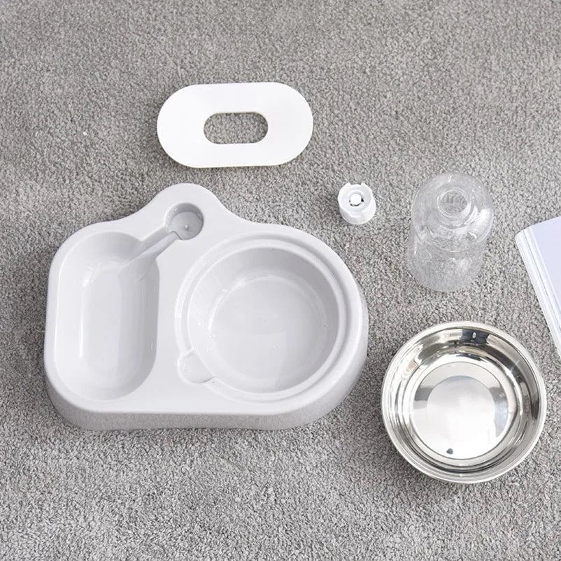 2-in-1 Dog & Cat Feeder Station