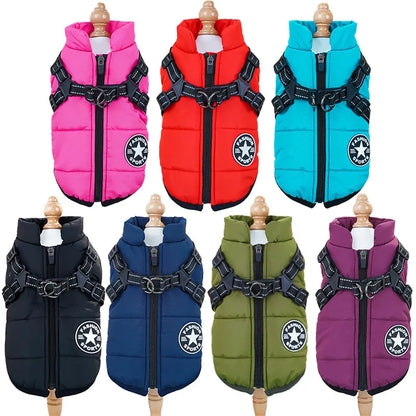 Waterproof Dog Harness Jacket