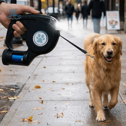 LED Retractable Dog Leash