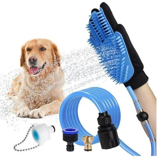 Pet Bath & Massage Glove with Shower Sprayer