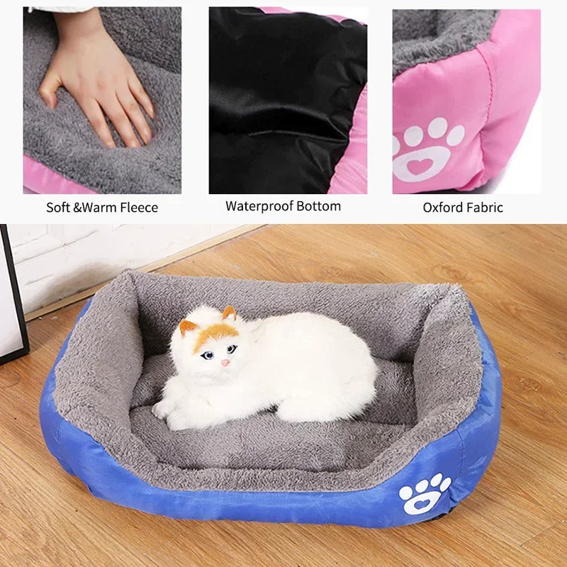 Waterproof Fleece Pet Bed