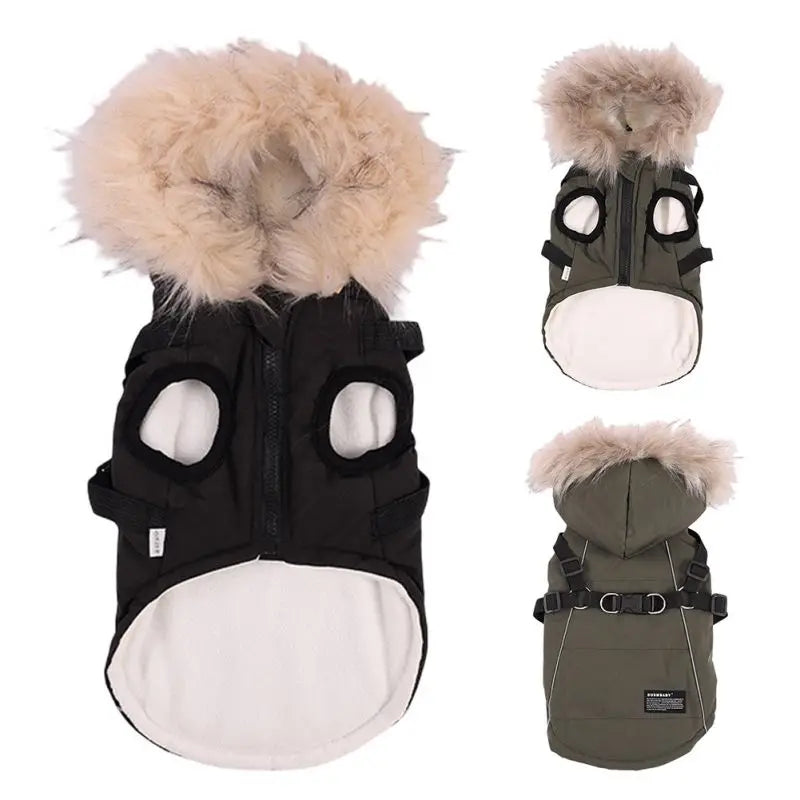Fleece Padded Dog Harness Coat
