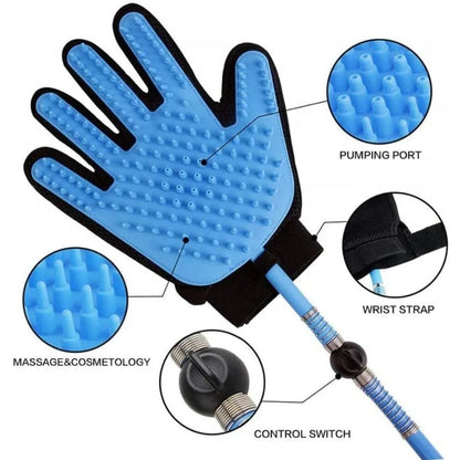 Pet Bath & Massage Glove with Shower Sprayer